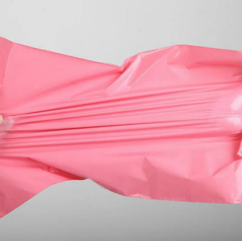 Розовые пластиковые почтовые пакеты 20*30 см для почтовых отправлений с конвертом