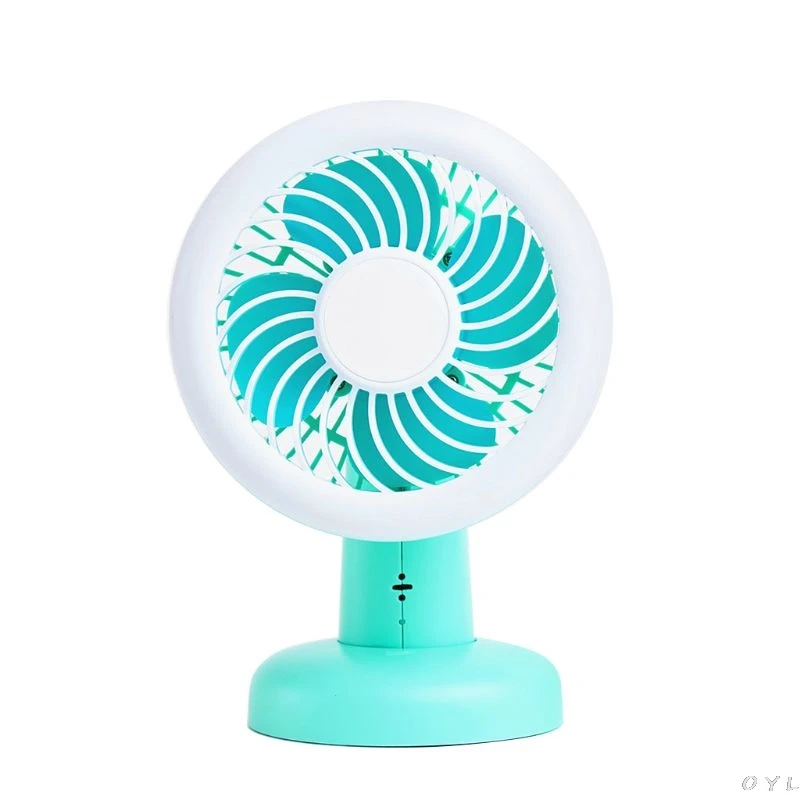 

Creative LED Light Fan Handheld Portable USB Fan Child Cooling Tool Intelligent Voice Console Light Home Desktop Decoration
