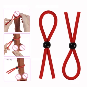 Кольцо на пенис для задержки эякуляции, регулируемое кольцо на мошонку