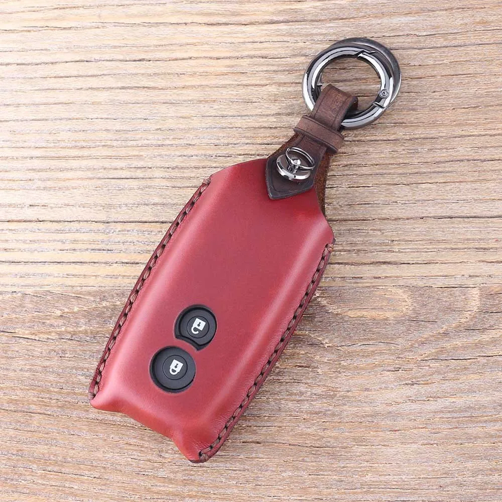 Dandkey Leather Car Key Case 2 Buttons For Suzuki SX4 Grand Vitara Swift Remote Cover Keychain | Автомобили и мотоциклы