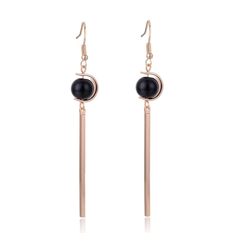 Женские длинные висячие серьги SUKI корейские подвески из цинкового сплава с