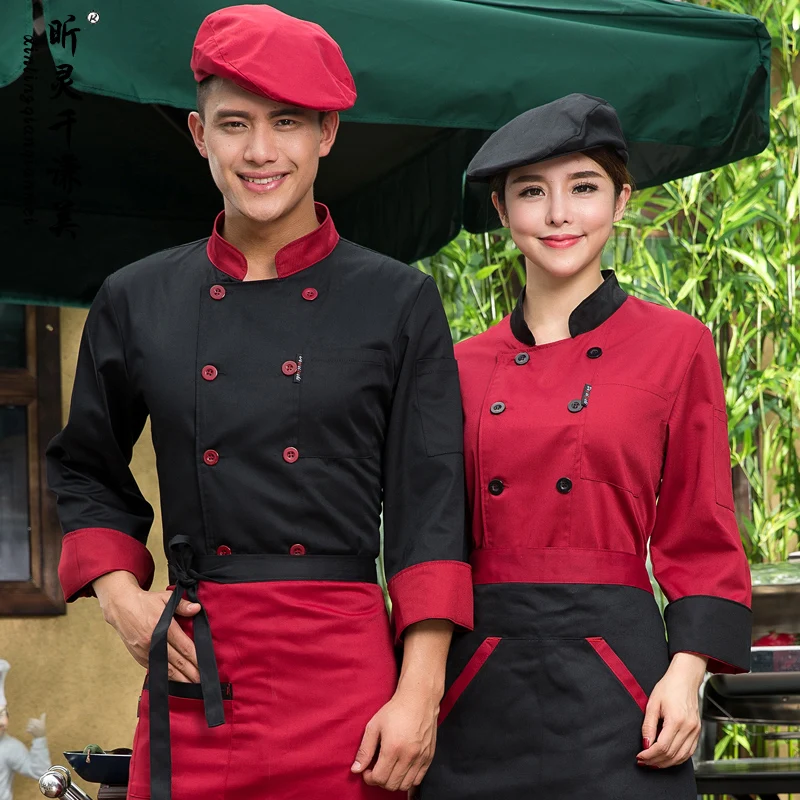 Одежда для отеля с длинным рукавом осенне зимний шеф повар ресторана повара