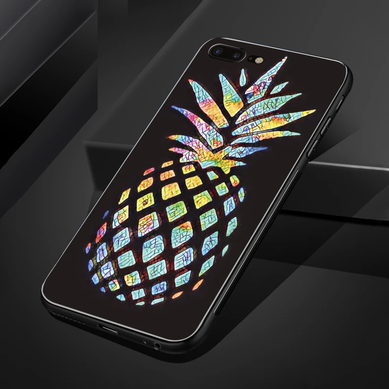 Забавный Мягкий силиконовый чехол для телефона из ТПУ с фруктами для iphone6 6S 7 8 Plus 5 5S SE чехол для телефона с ананасом для iphone XR XS X XSMAX 7 8plus