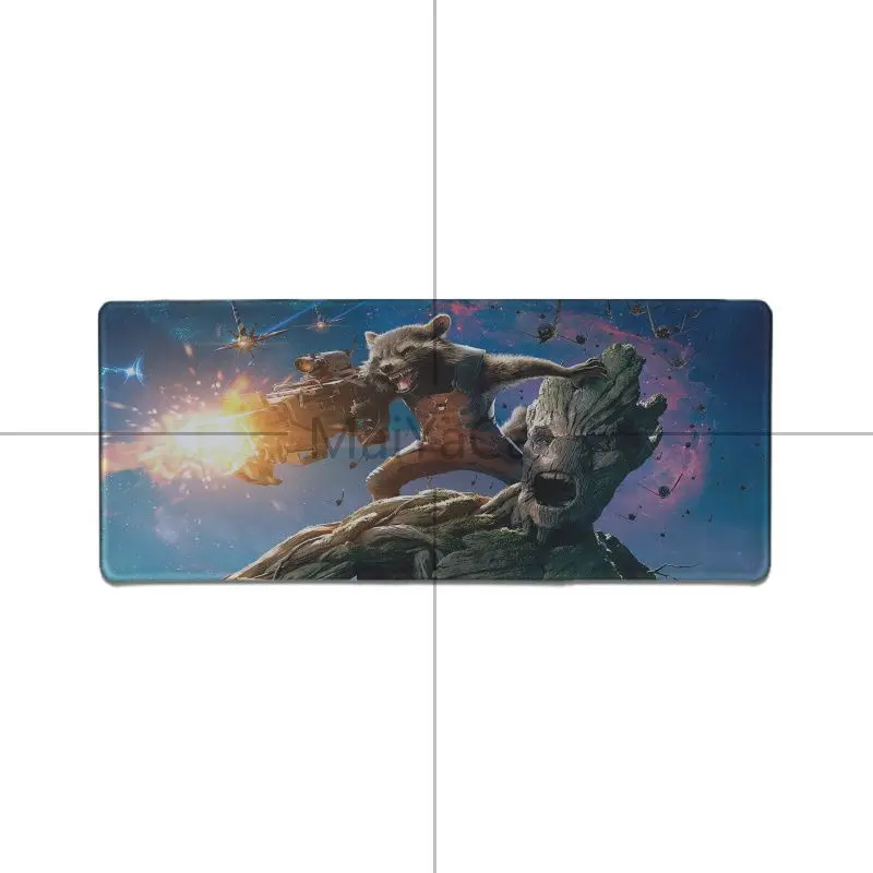 Lock Edge 40X90cm Maiyaca мальчик Подарочный коврик грут, ракета Raccoon2 натуральный резиновый игровой коврик для мыши Настольный коврик игровой плеер Настольный Ноутбук резиновый коврик для мыши - Цвет: Lock Edge 40X90cm