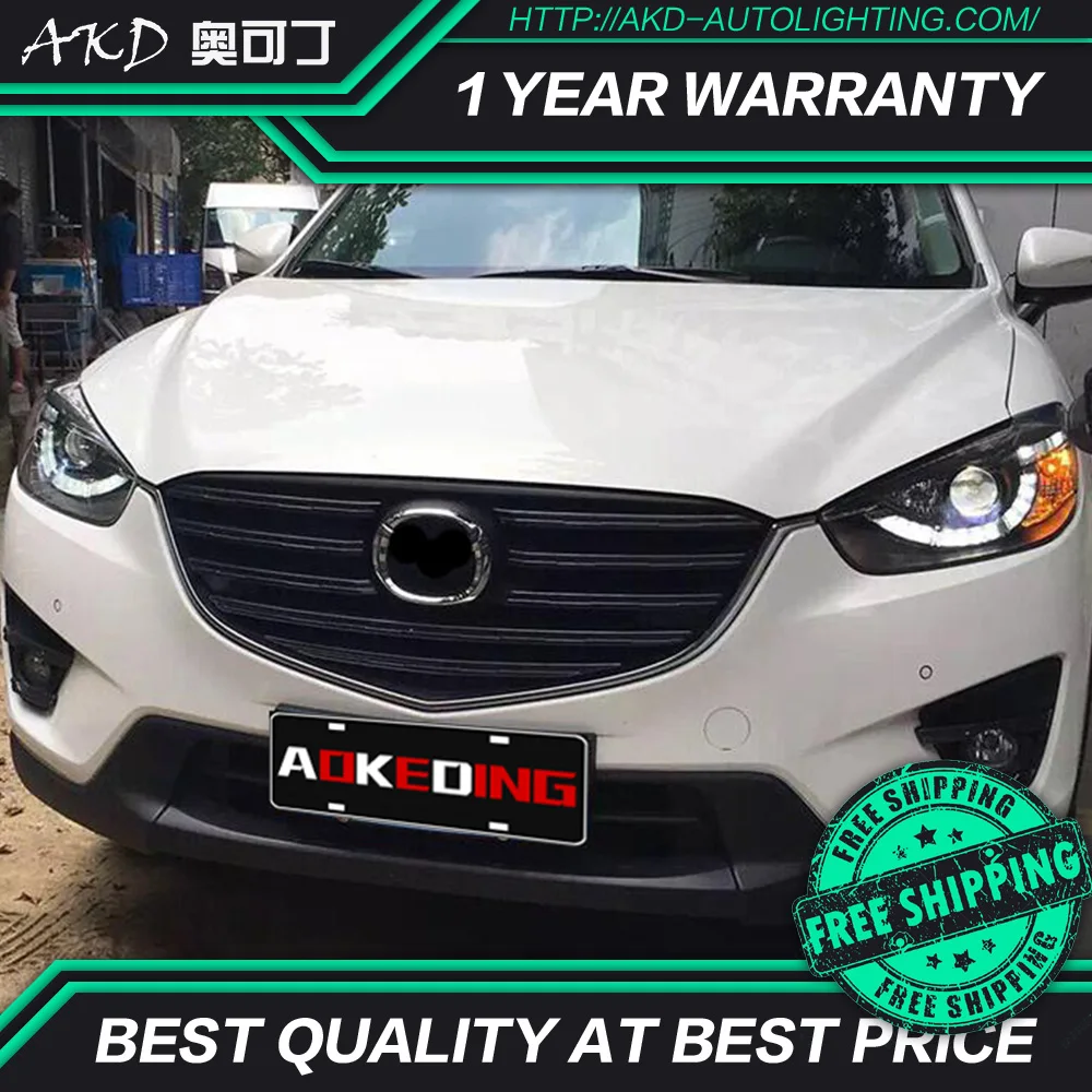 АКД автомобильного тюнинга фар для Mazda CX-5 2013-2016 светодиодные фары DRL