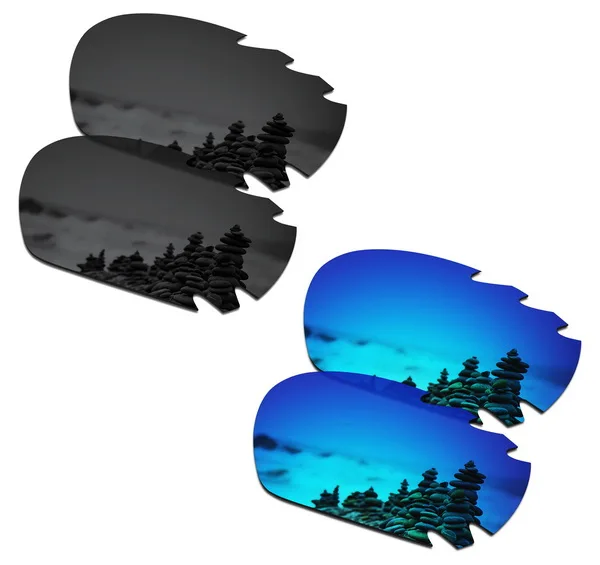 Black and Blue Дропшиппинг SmartVLT Сменные линзы поляризация для защиты от УФ-Oakley Jawbone вентилируемый Солнцезащитные очки-несколько пар упакованы - Цвет линз: Black and Blue