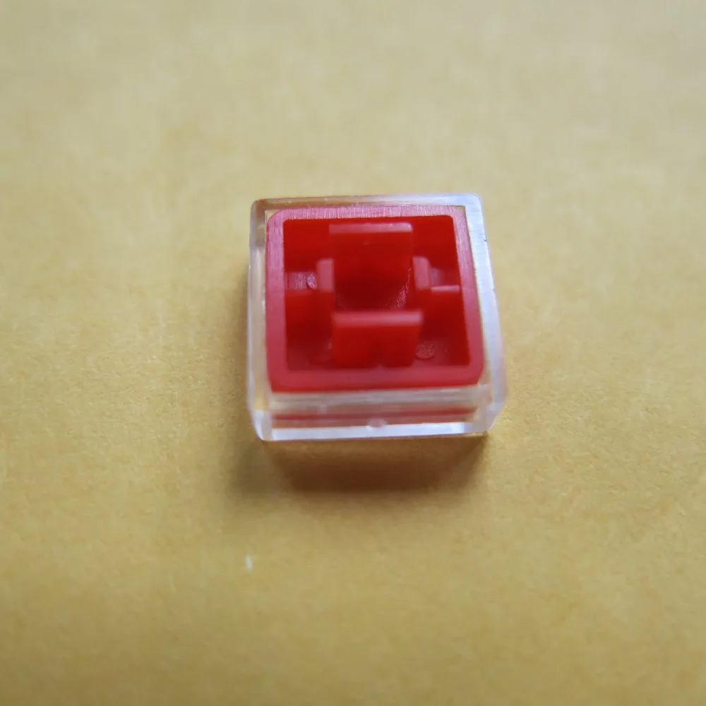 100 шт./лот красная Квадратная Крышка для кнопочного сенсорного переключателя 12*12