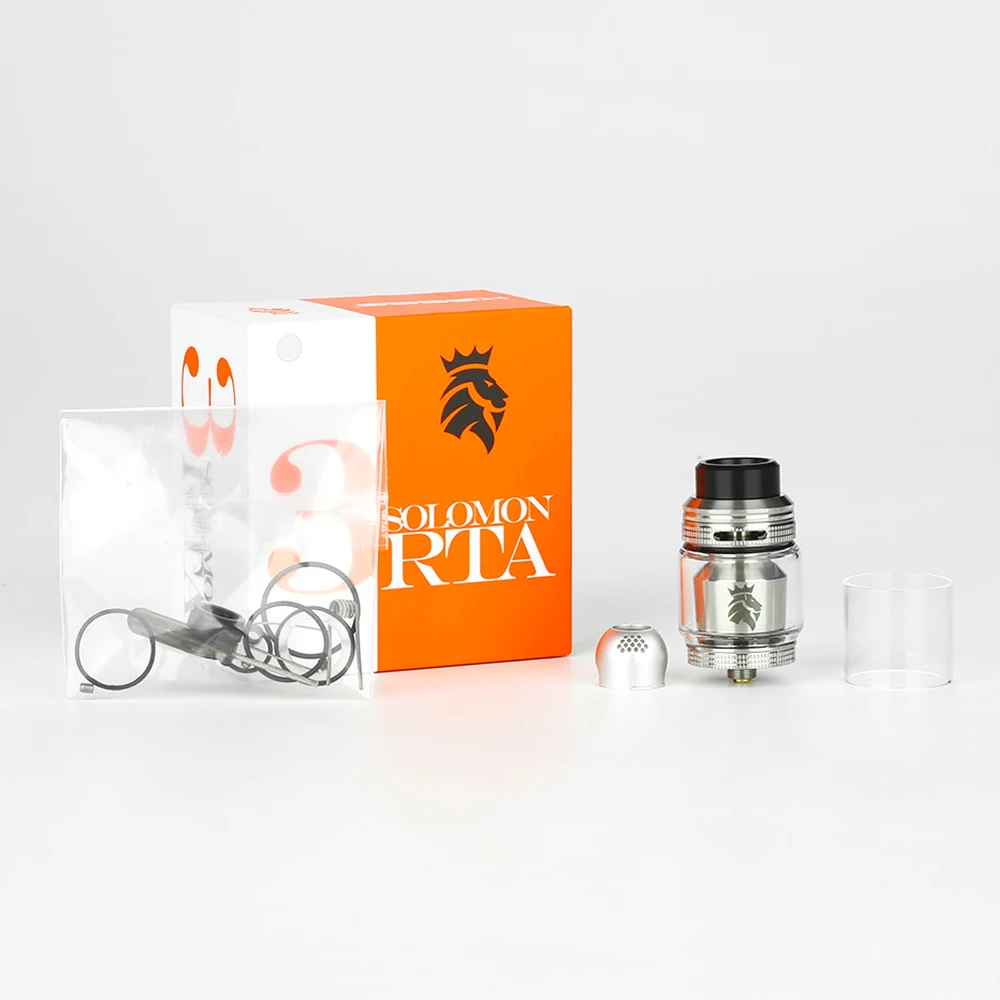 Оригинал KAEES Solomon 3 RTA Vape атомайзер 5 мл емкость одной/двойной катушки построить
