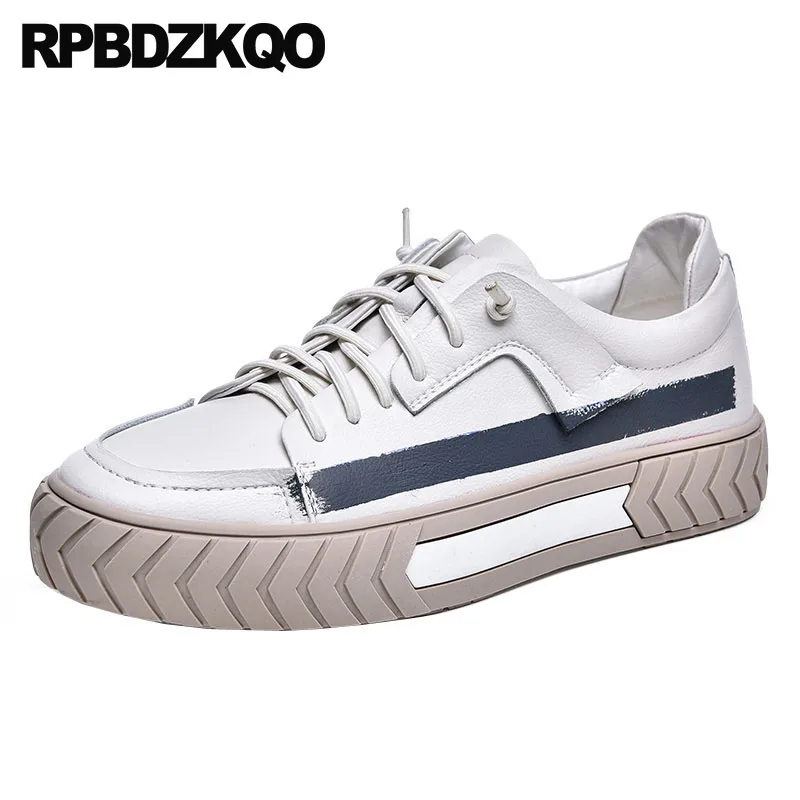 High Quality New Creepers Sneakers Men Shoes Casual Leather Plus Size Trainers Designer 2021 48 Skate 13 Comfort Korean Lace Up |