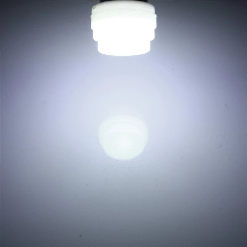 4pcs/lot 2W BA9S T4W Ceramic COB Pure White LED Car License Plate Light Bulb Door Lamp DC 12V | Автомобили и мотоциклы