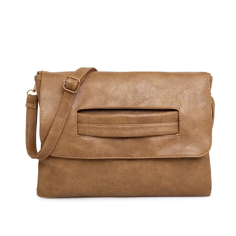 High-Quality Design Clutchbag Women Handbags Cover Solid Soft Envelope Versatile One Belt Middle Lady Popular Bag | Багаж и сумки
