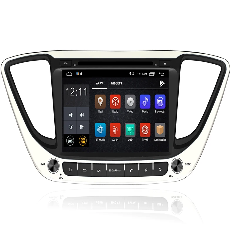 Android 10 4 + 32 Восьмиядерный автомобильный DVD плеер GPS навигация Мультимедиа для Hyundai