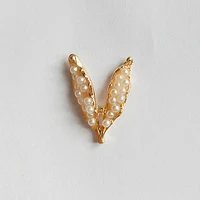20pcs 2128mm alloy pea pearl bead for kids hair jewelry ornament scrapbooking bride headwear craft diy accessory