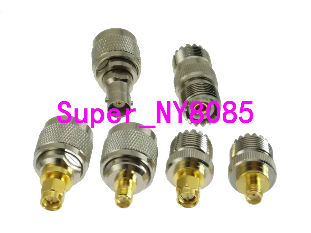 6pcs/set UHF PL259 SO239 to SMA BNC RF Coaxial connector adapter | Обустройство дома