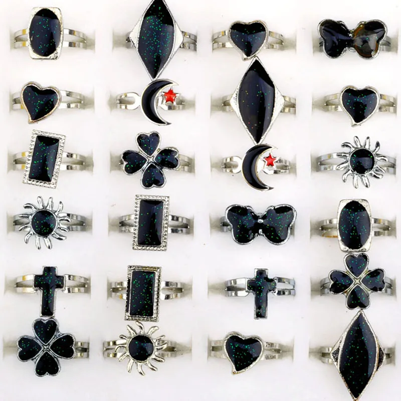 Регулируемые кольца 10 шт./лот с изменением температуры эмоциями ощущением цвета