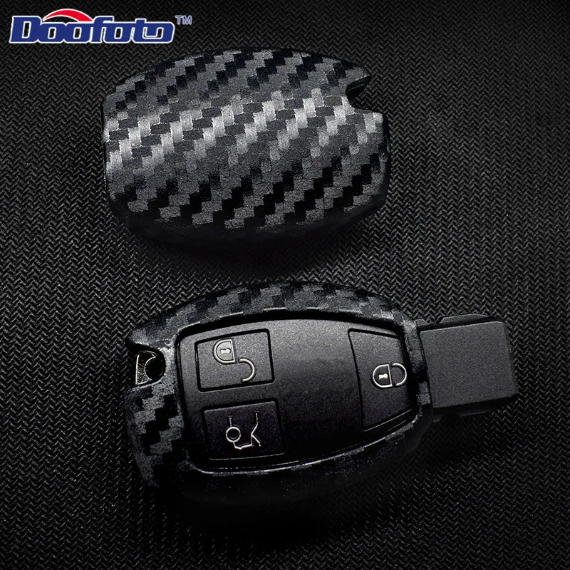 Doofoto карбоновая мужская сумка для ключей для автомобиля, чехол для Mercedes Benz C180 E260L S320 GLK300 CLA CLS C Class W205 GLC GLA, чехол для автомобиля, Стайлинг