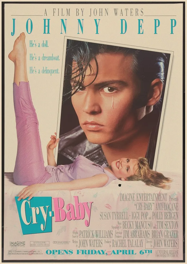 Джони Депп/Cry Baby принты домашний интерьер украшения Крафт Фильм Ретро плакат рисунок core наклейки на стену