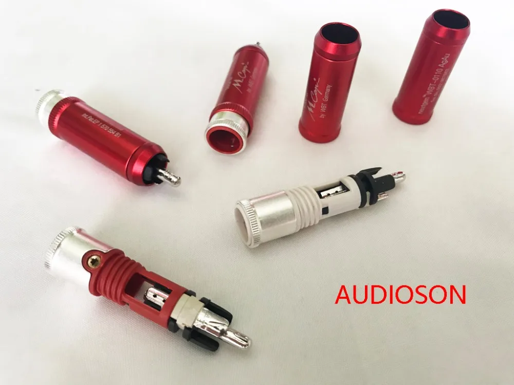 Hi-End Mundorf MCap nextgen WBT-0110AgAu signature RCA 1 комплект из 4 шт. родиевое покрытие