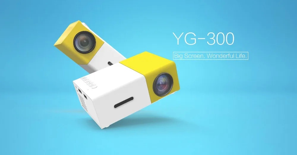 Звуковой Шарм YG300 Мини светодиодный портативный домашний протектор с HDMI USB аудио TF картами