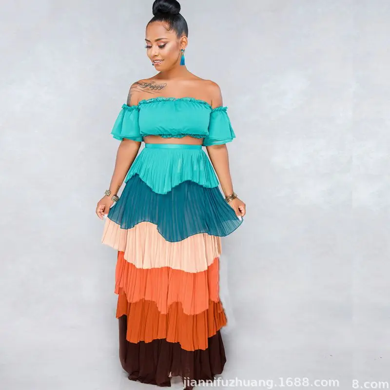 2019 осень зима лето женские африканские платья красочные костюмы для одеяния