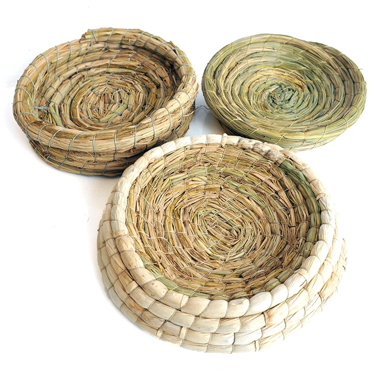 Hamster Cage bird toys Handmade straw dove nest Corn fur Pet Bedtoys for hamsters Totoro Dove Guinea pig Rabbit House | Дом и сад
