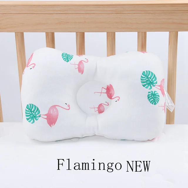 Flamingo NEW Muslinlife детская подушка новорожденная подушка для защиты головы детское постельное белье Младенческая подушка для кормления малыша позиционер сна Анти-рулон - Цвет: Flamingo NEW