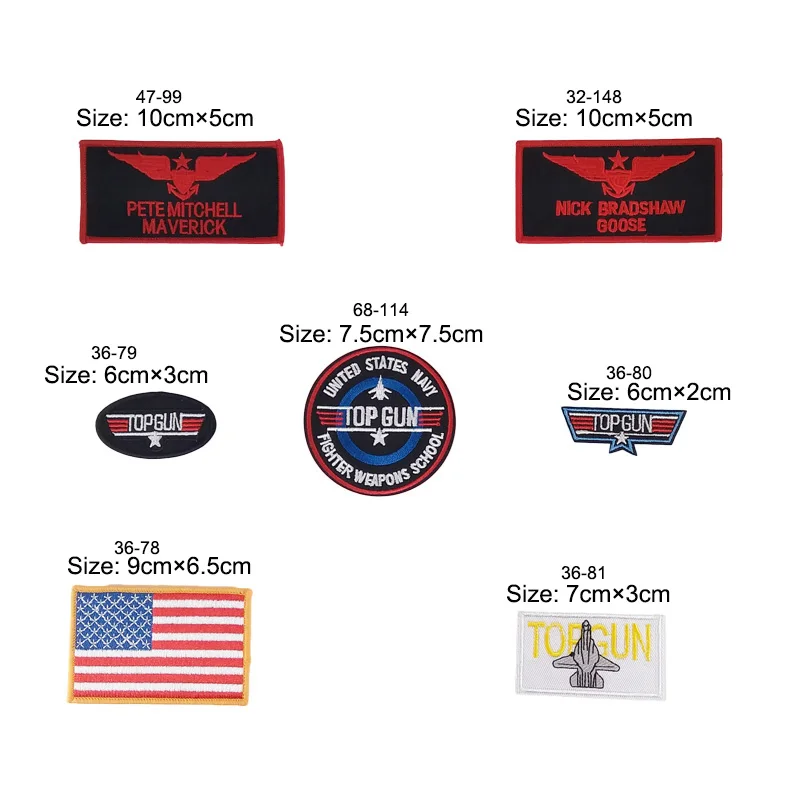 Топ пистолет TOPGUN вышитые нашивки Питт Митчелл MAVERICK Имя тег США ВМС патч Топ пистолет США американский флаг крылья Maverick