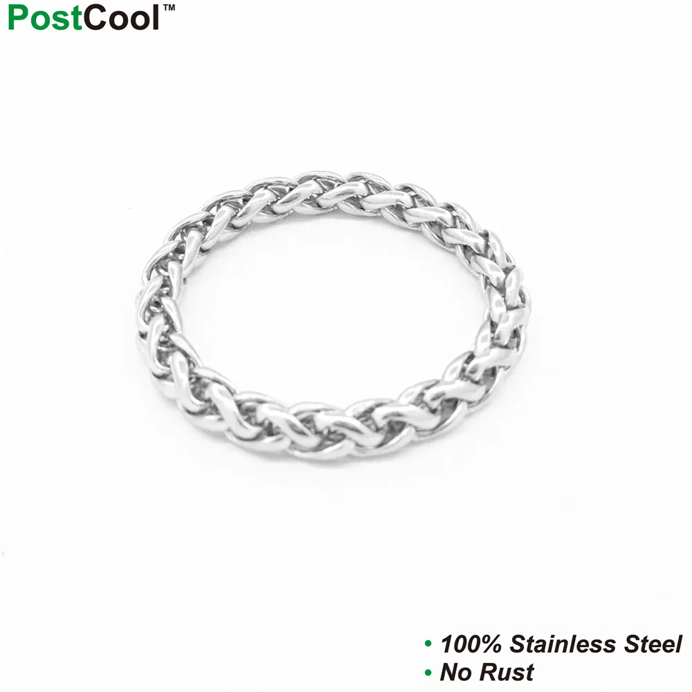 Цепочка из нержавеющей стали в форме киля ширина 3 мм длина цепочки 40/45/50/55/60/65 см