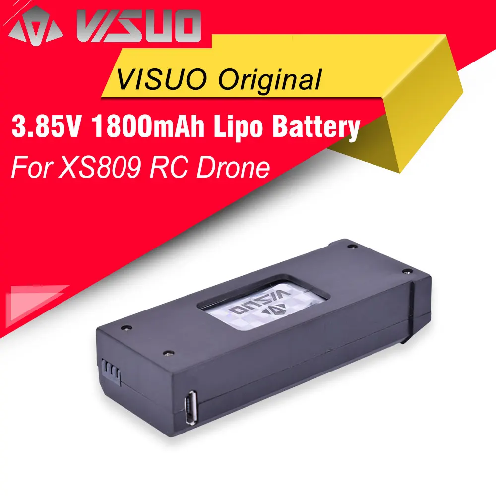 

VISUO Shark XS809S RC Drones Quadcopter 3.7V 1800mAh Rechargeable Lipo Battery Spare Parts