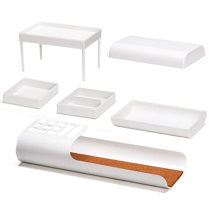 3 Модные Nordic Минималистский многослойный ящик офисный канцелярский Настольный органайзер подставка для ручек, для хранения коробка стойка для хранения косметики - Цвет: 3