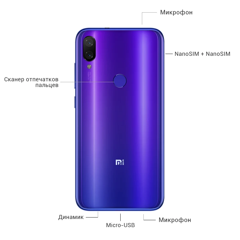 Глобальная версия Xiaomi Mi Play 4 ГБ ОЗУ 64 Гб ПЗУ мобильный телефон MTK Helio P35