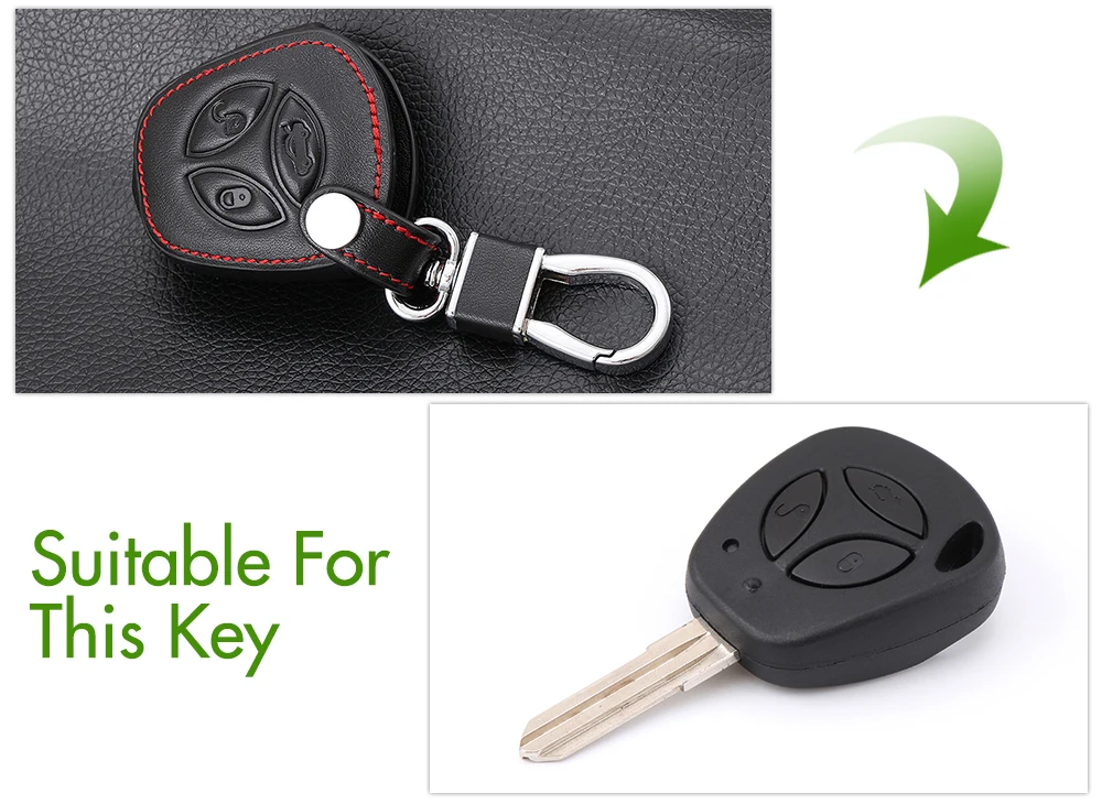 Кожаный чехол для автомобильного ключа клавиатуры LADA sport Sedan Priora Kalina Granta Vesta X Ray