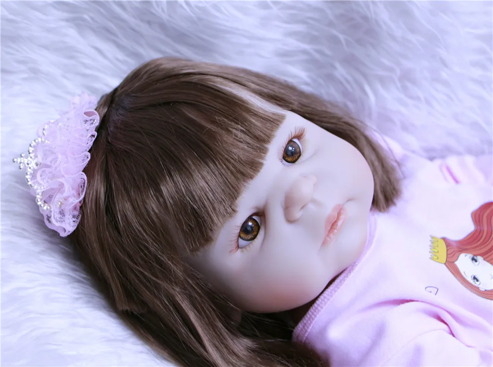 NPKCOLLECTION бренд Bebes reborn girl Кукла 22 &quotполностью силиконовый виниловый боди babies