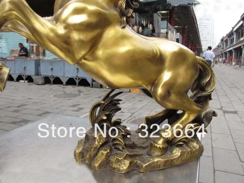 17 Китайская классическая медная статуя лошади фэн-шуй | Дом и сад