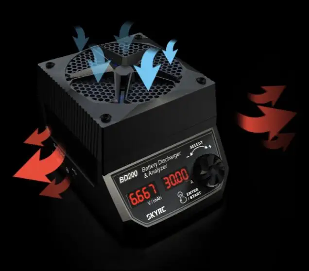 SKYRC BD200 Батарея разрядник и анализатор разрядки 5,4 V-35 V Батарея тестер нагрузки постоянного Мощность постоянного тока с тестером емкости
