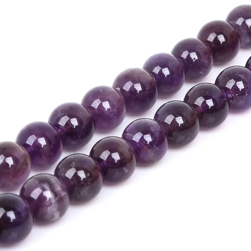 Новое поступление! Бусины Из Натурального фиолетового камня 4/6/8/10 мм|stone bead making|stone