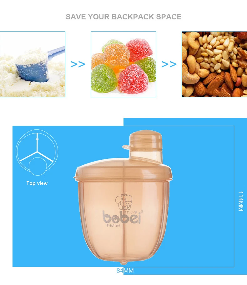 1Pc Formula Milk Storage Baby Feeding Box Portable Powder Dispenser Kids Toddler Food Containers | Мать и ребенок