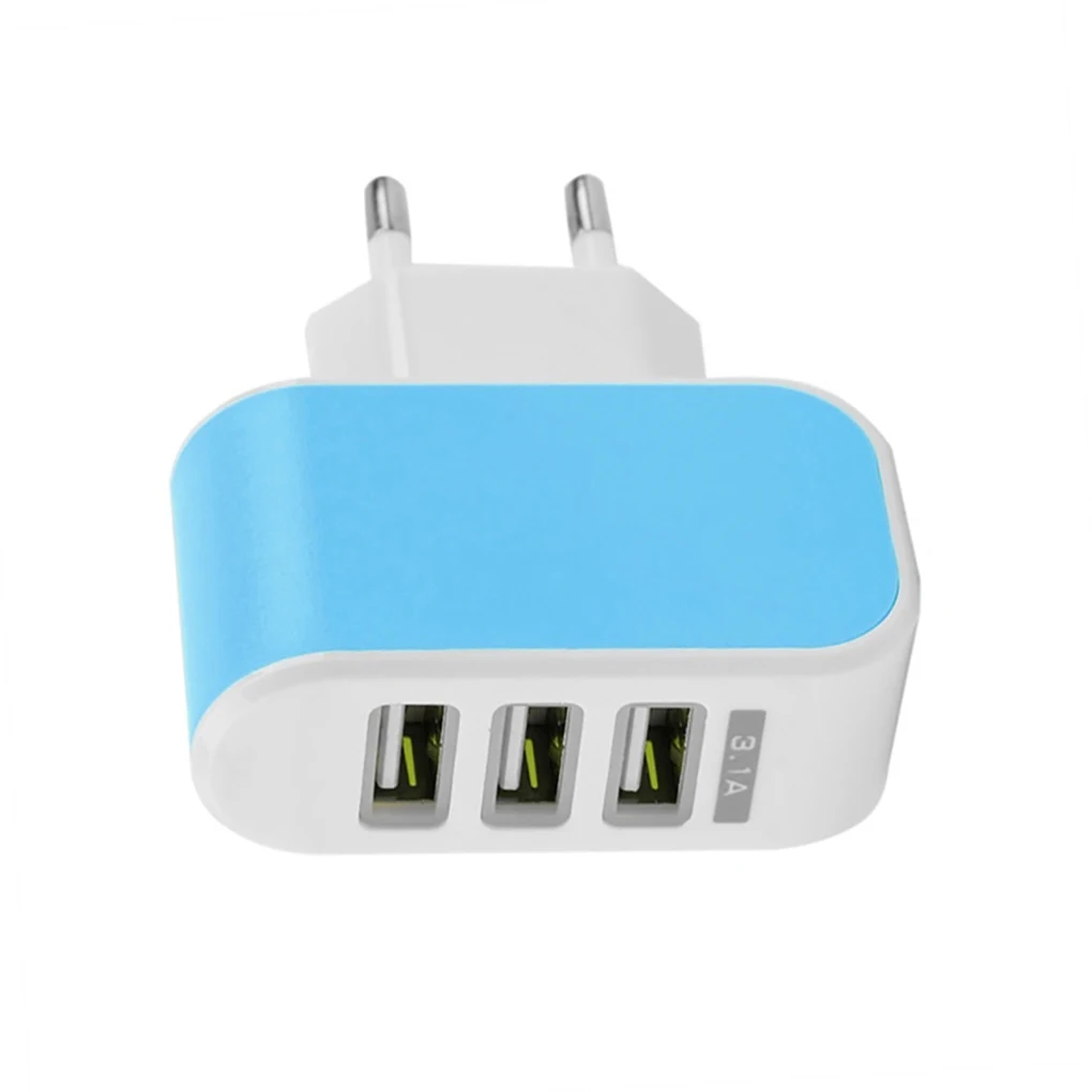 3 порта USB зарядное устройство для мобильного телефона вилка Европа/США зарядное устройство для путешествий настенное зарядное устройство адаптер для iPhone для Xiaomi для samsung зарядное устройство для телефона - Цвет: EU Plug
