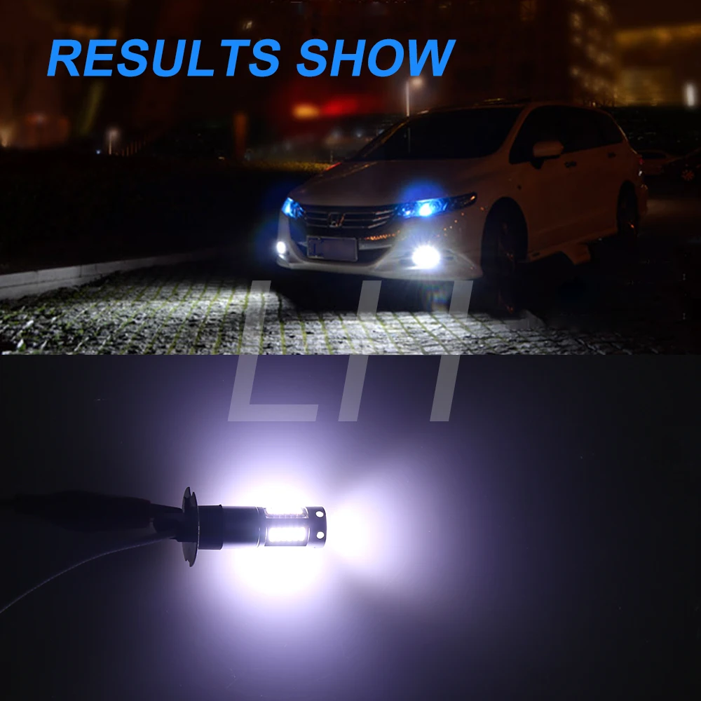 1 шт. H1/H3/H11/880/881 разъем 3014SMD 30 чипов светодиодный светильник лампы для автомобиля