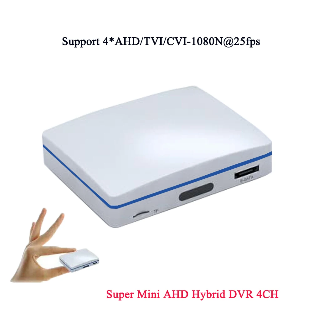 Jivision Супер Мини DVR 4CH HD Регистраторы видеонаблюдения Hybrid 1080 P/AHD/TVI/CVI/ip dvr NVR xmeye P2P