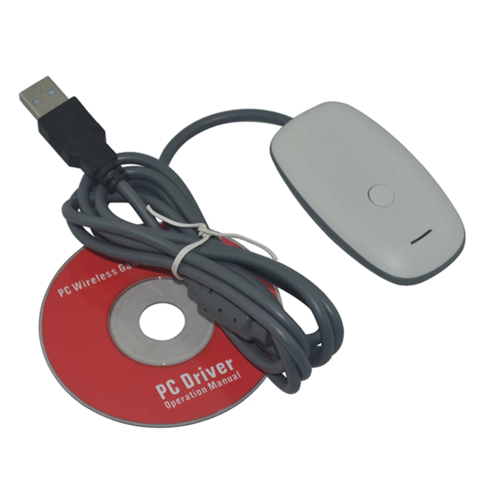 50 шт. беспроводной USB ПК игровой приемник для xbox 360 контроллер геймпад адаптер с CD