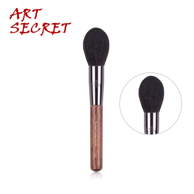 Artsecret 103 профессиональная кисть для пудры, румян, Кисть для макияжа, тонкая белка, смешанный лазер, бревна, алюминиевый наконечник, косметические инструменты