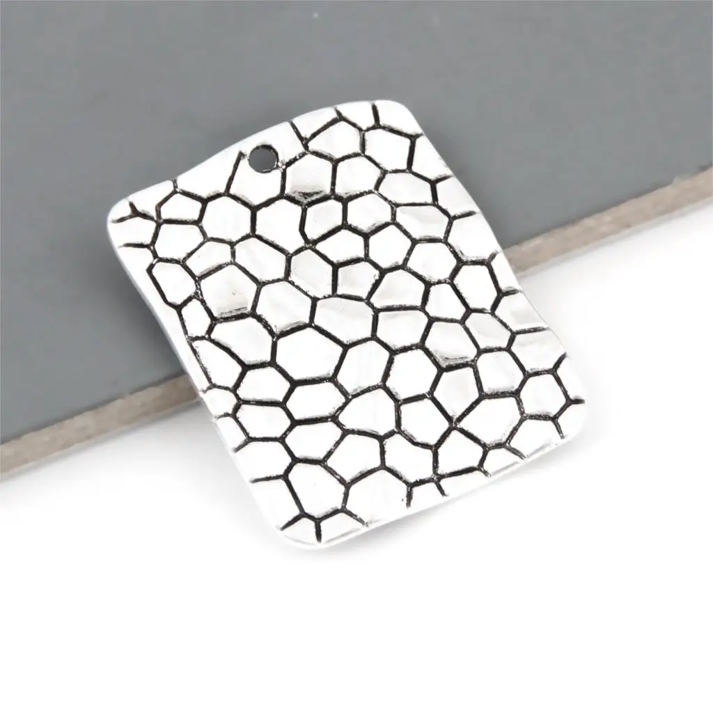 15 шт. посеребренные рыбные весы подвески морской кулон на пляж ожерелья Diy