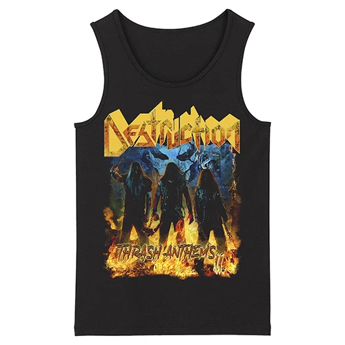 Кровопролитие уничтожения смерти черный тяжелый металл Deathcore Мужской Топ чёрные майки Азиатский размер - Цвет: 2