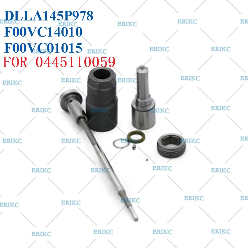 

ERIKC F00ZC99026 Injector Overhaul Repair Kits Diesel CR Nozzle DLLA145P978 Valve F00VC01015 for Jeep 0445110059 / 0986435149