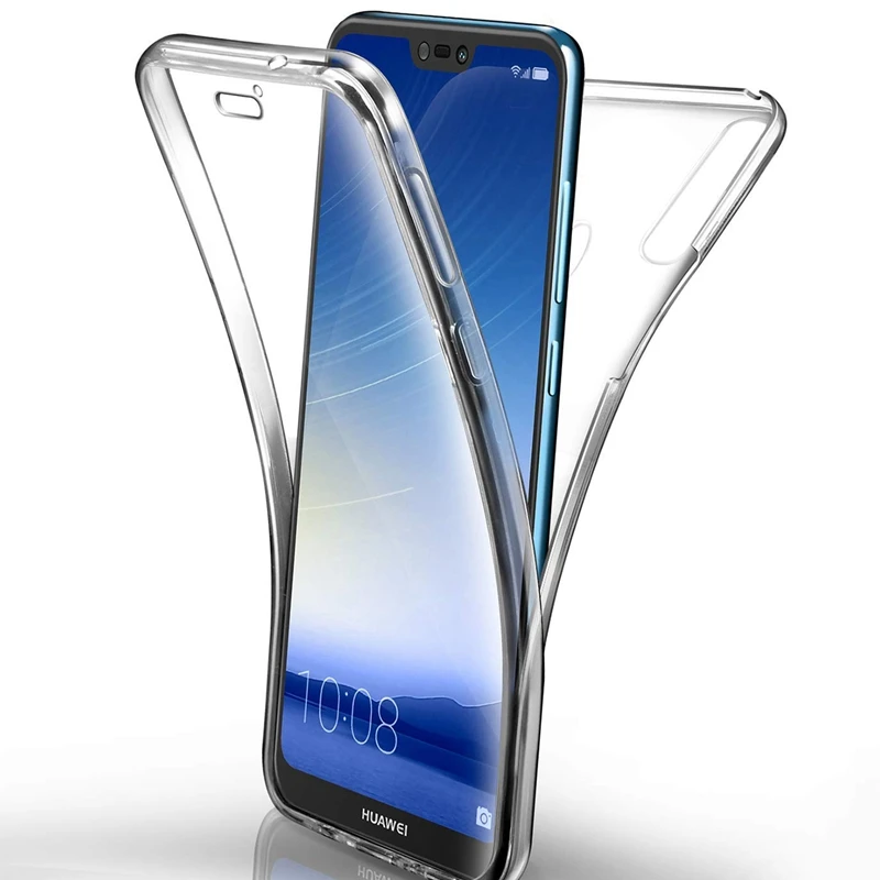 360 задний+ передний Мягкий ТПУ чехол для huawei P20 Pro P30 Lite Y6 Y7 P Smart чехол s P8 P9 P10 Plus Mate20 10 полный защитный чехол