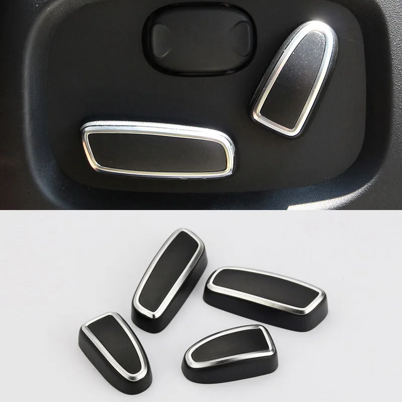 

For Land Rover Discovery 4 Range Rover Sport Evoque Car Accessories Seat Adjustment Switch Knob Cover Trim Set of 4pcs