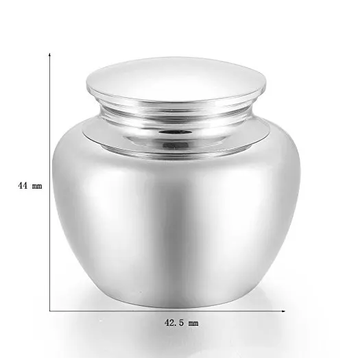 

4 Shape Stainless Steel Cremation Urn Funeral Casket Hold Human/Pet/Animal Ashes Keepsake Memorial Urn Jewelry - Large capacity