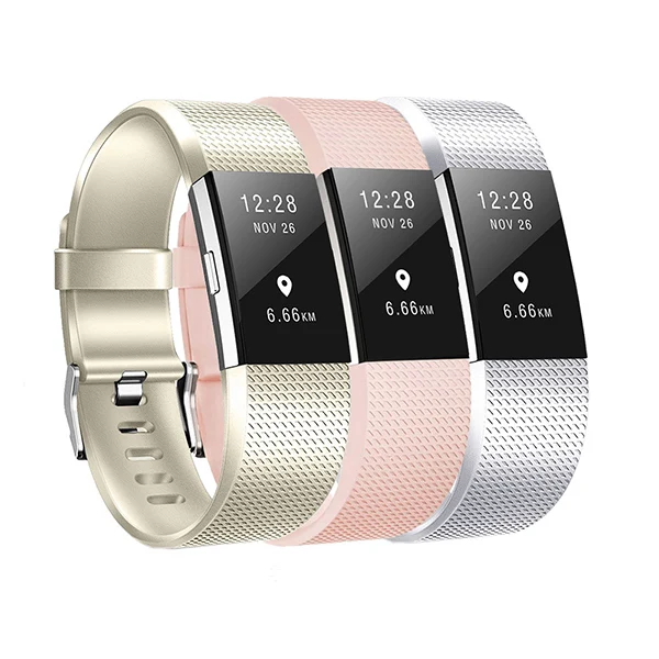 Baaletc для браслета FitBit Charge 2 s 3 шт упаковка розовый Бог черный смарт часы ремешок Браслет для браслета FitBit Charge 2 маленький большой - Цвет: F