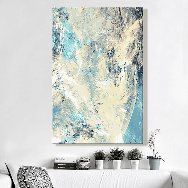 paint by number art painting numbers abstract characteristic personality thinking Living room decorative hanging | Дом и сад